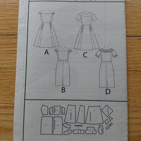 Semi-Fitted Lined Bodice Dress Sewing Pattern Size 6-22 Plus Butterick 6129 - Picture 9 of 10